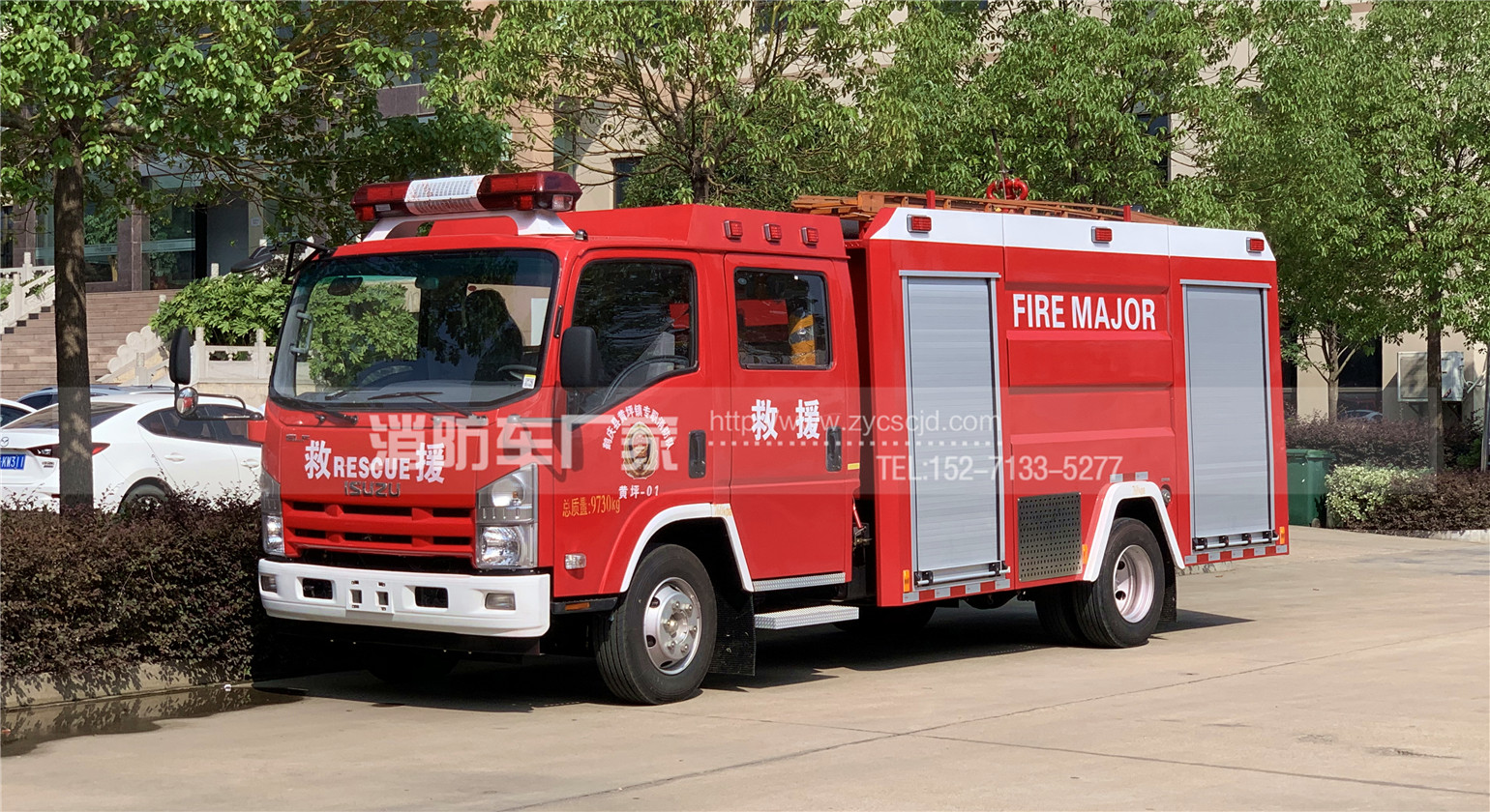 云南大理用戶(hù)：定購(gòu)五十鈴3.5噸水罐消防車(chē)