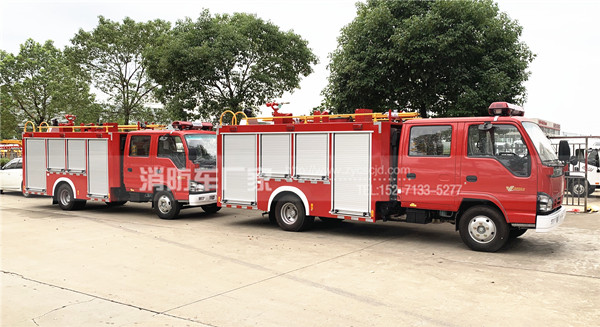 遼寧葫蘆島用戶(hù)：定購(gòu)兩臺(tái)五十鈴2.5噸水罐消防車(chē)